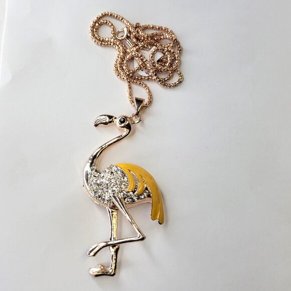 Flamingo Pendant Necklace - Picture 4 of 14
